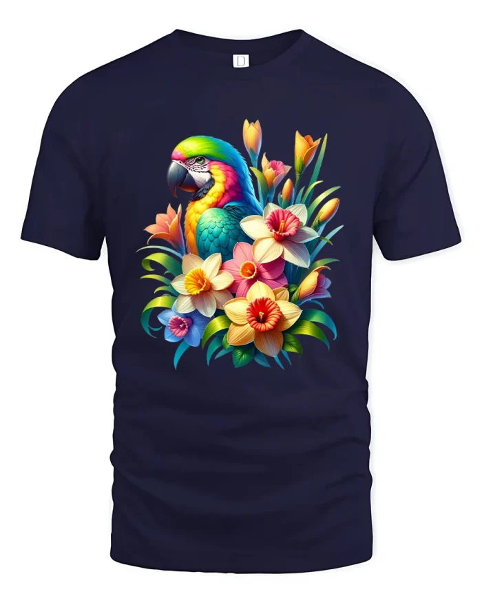 Funny Sheep Burger Art Tee Silly Cartoon Farm Food Illustration - navy t-shirt on white background