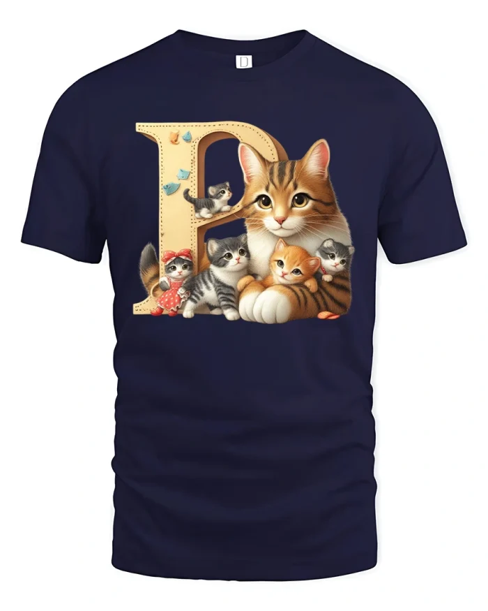 Rock Guitar Owl Art Tee Funny Music Cartoon Illustration - navy t-shirt on white background