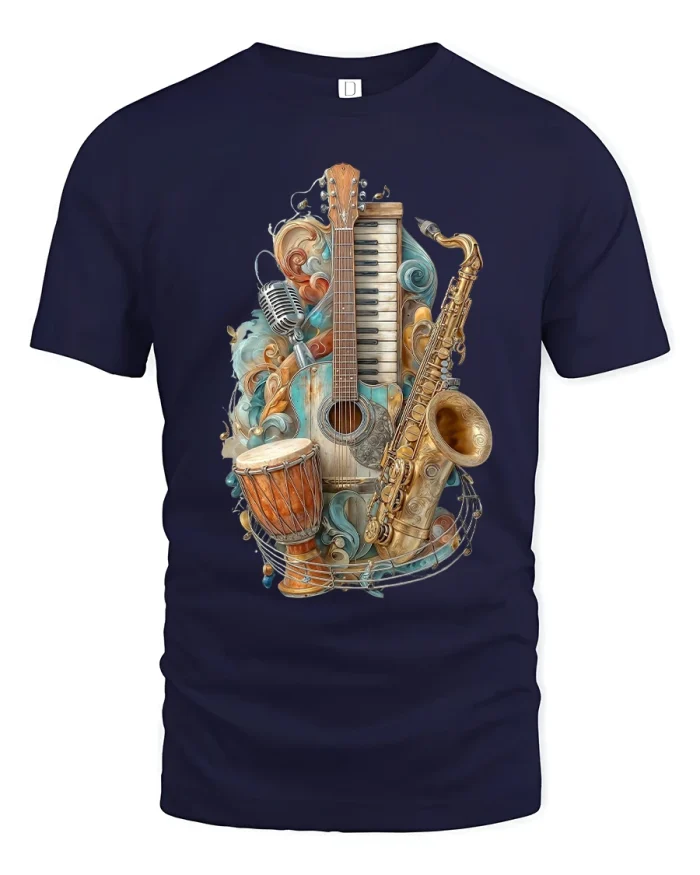 Neon Flaming Basketball Fire And Ice Graphic Art T Shirt - navy t-shirt on white background