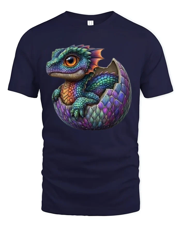 Happy Jumping Ferret Cartoon Illustration Graphic Tshirt - navy t-shirt on white background