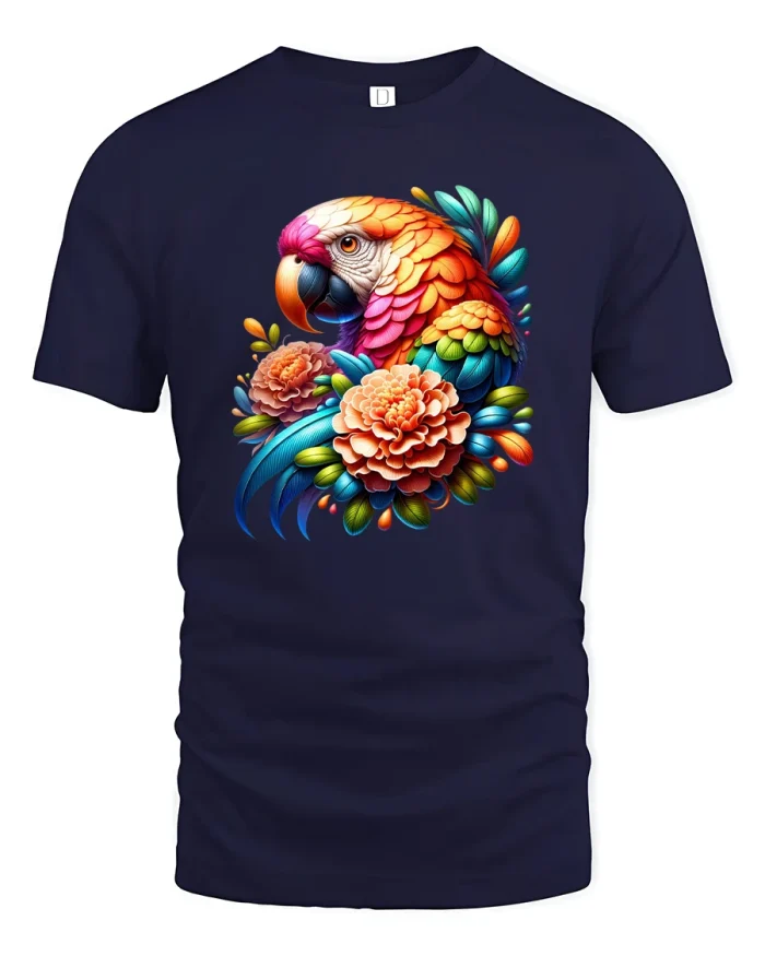 Cute Rainbow Snail With Umbrella Cartoon Illustration Graphic Tee - navy t-shirt on white background