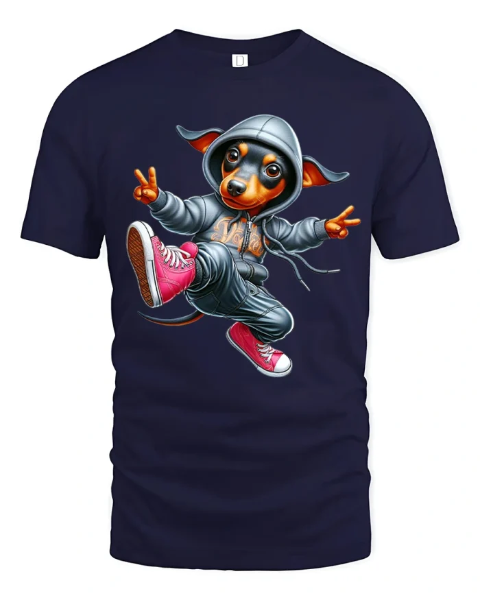 Crypto Samurai Skull Tee Neon Digital Warrior Street Art - navy t-shirt on white background