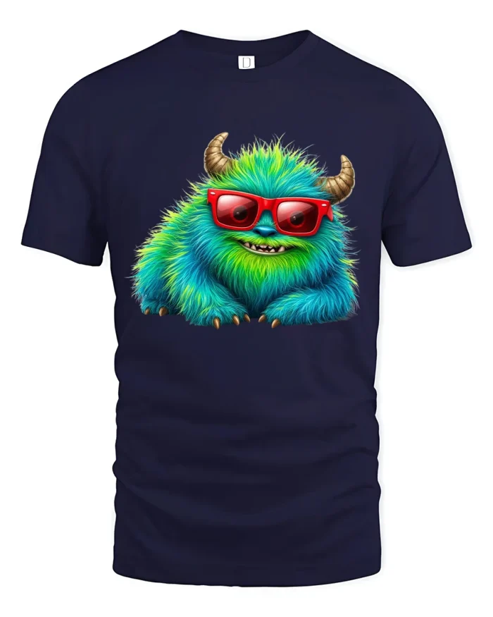 Cute Gamer Frog Tshirt Funny Cartoon Frog Playing Video Games - navy t-shirt on white background