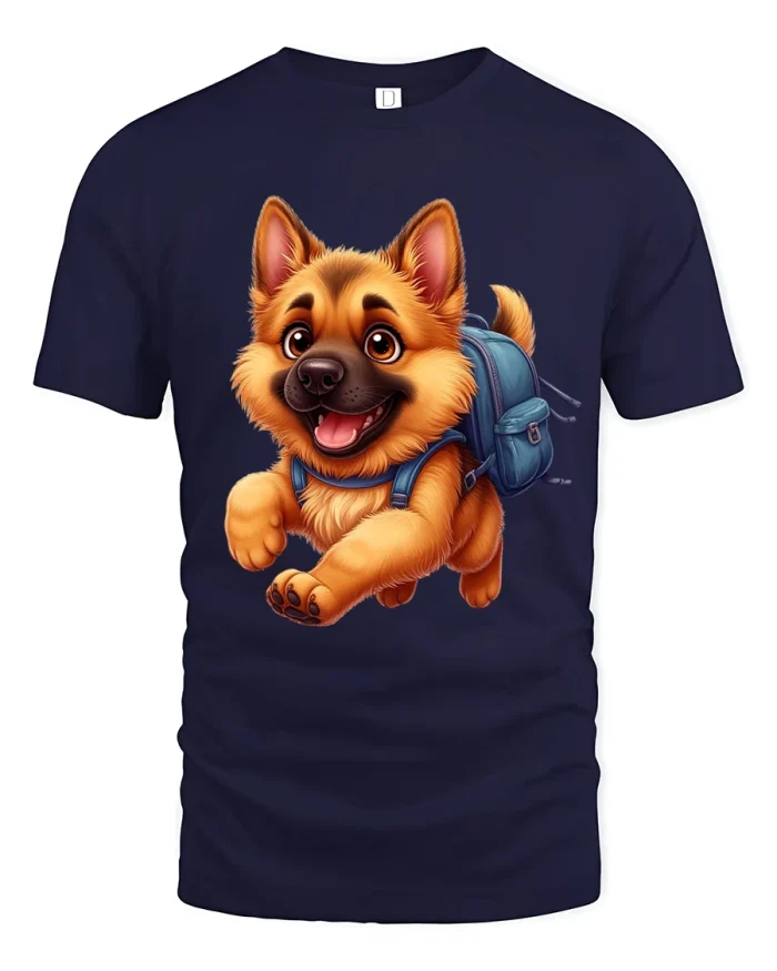 Cyber Circuit Fox Tshirt Futuristic Tech Animal Line Art - navy t-shirt on white background