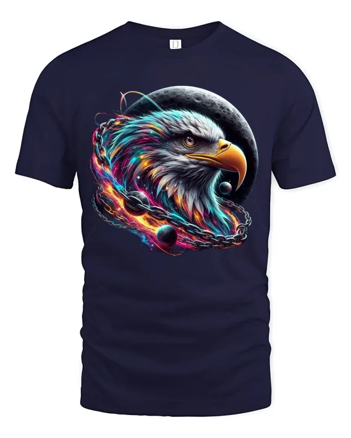 Lightning Speed Hedgehog Rocket Graphic Tshirt With Bold Energy - navy t-shirt on white background