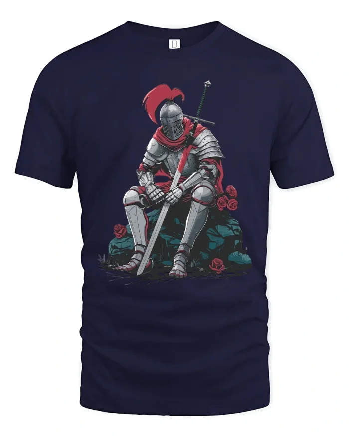 Cute Dancing Red Panda Music Graphic Tshirt With Happy Energy - navy t-shirt on white background