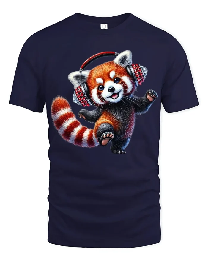 Cute Sleepy Bunny Coffee Graphic Tshirt With Cozy Morning Mood - navy t-shirt on white background