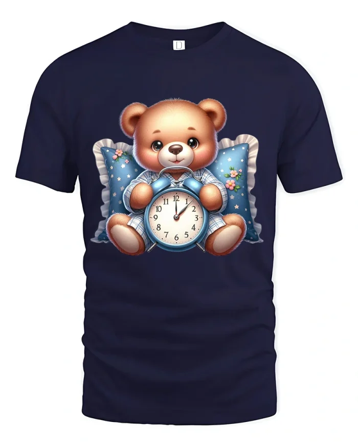 Trippin Psychedelic Skull Mushroom Graphic Tee Neon Art Style - navy t-shirt on white background