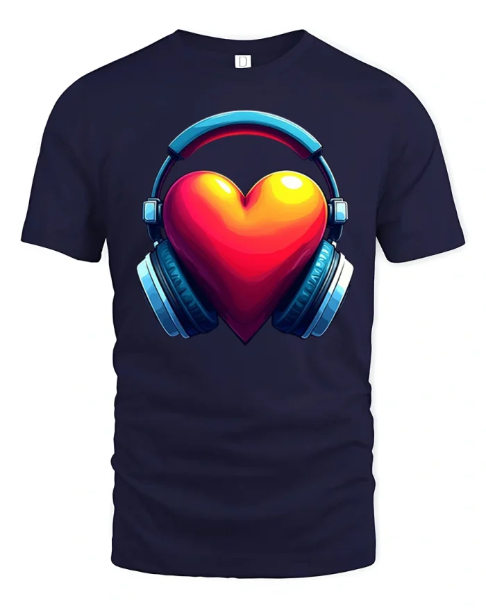 Cool Knitted Bear Sunglasses Graphic Tee With Cozy Street Style - navy t-shirt on white background