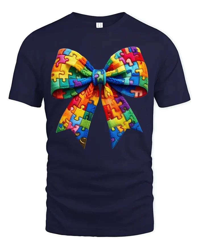 Cute Baby Hippo Denim Pocket Flowers Graphic Cotton Tee - navy t-shirt on white background