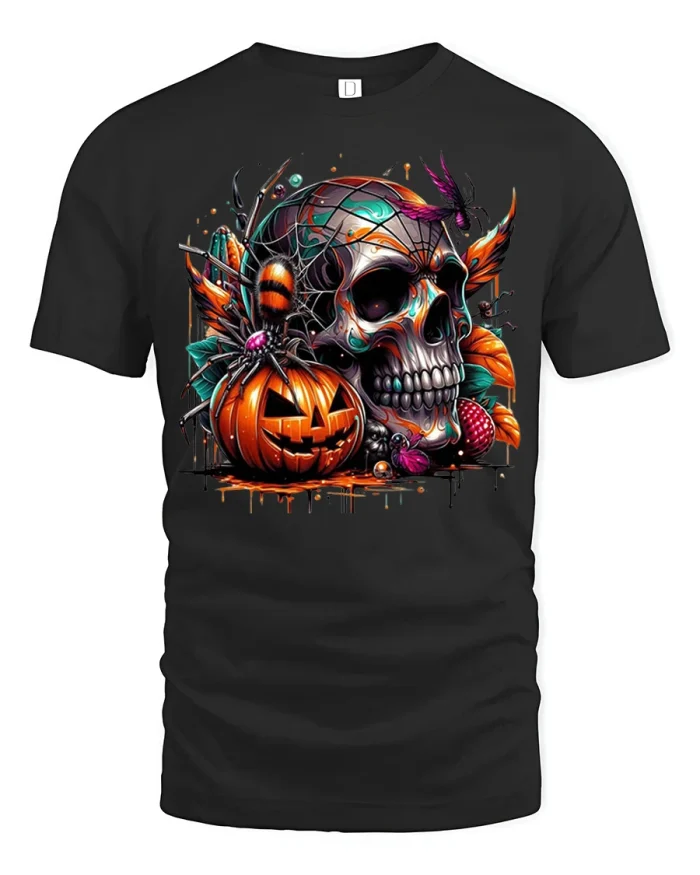 Neon Roaring Lion Head Vibrant Colorful Art T-Shirt - black t-shirt on white background