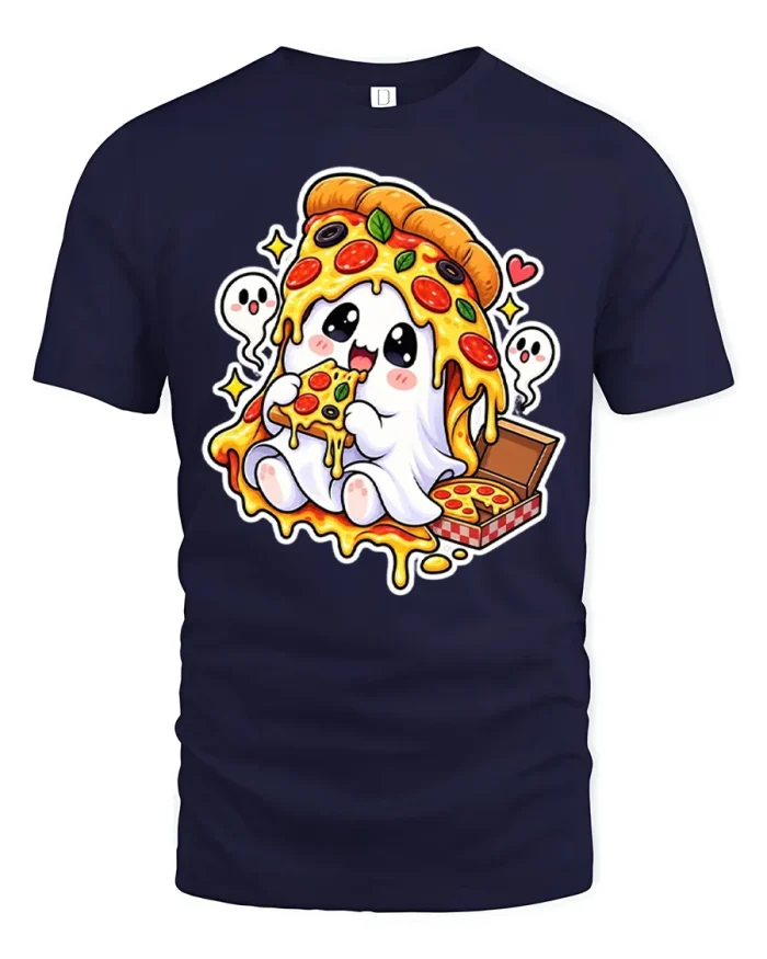 We On The Same Freakuency Punk Dog Cat Cotton T Shirt - navy t-shirt on white background